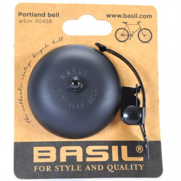 Sonnette BASIL PORTLAND NOIR MAT 55MM