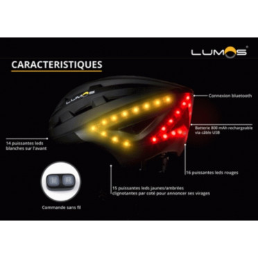 Casque de vélo intelligent LUMOS 
