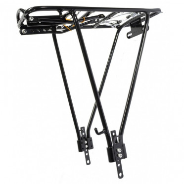 Porte bagages arrière Alu Noir 26" à 28" Double jambage
