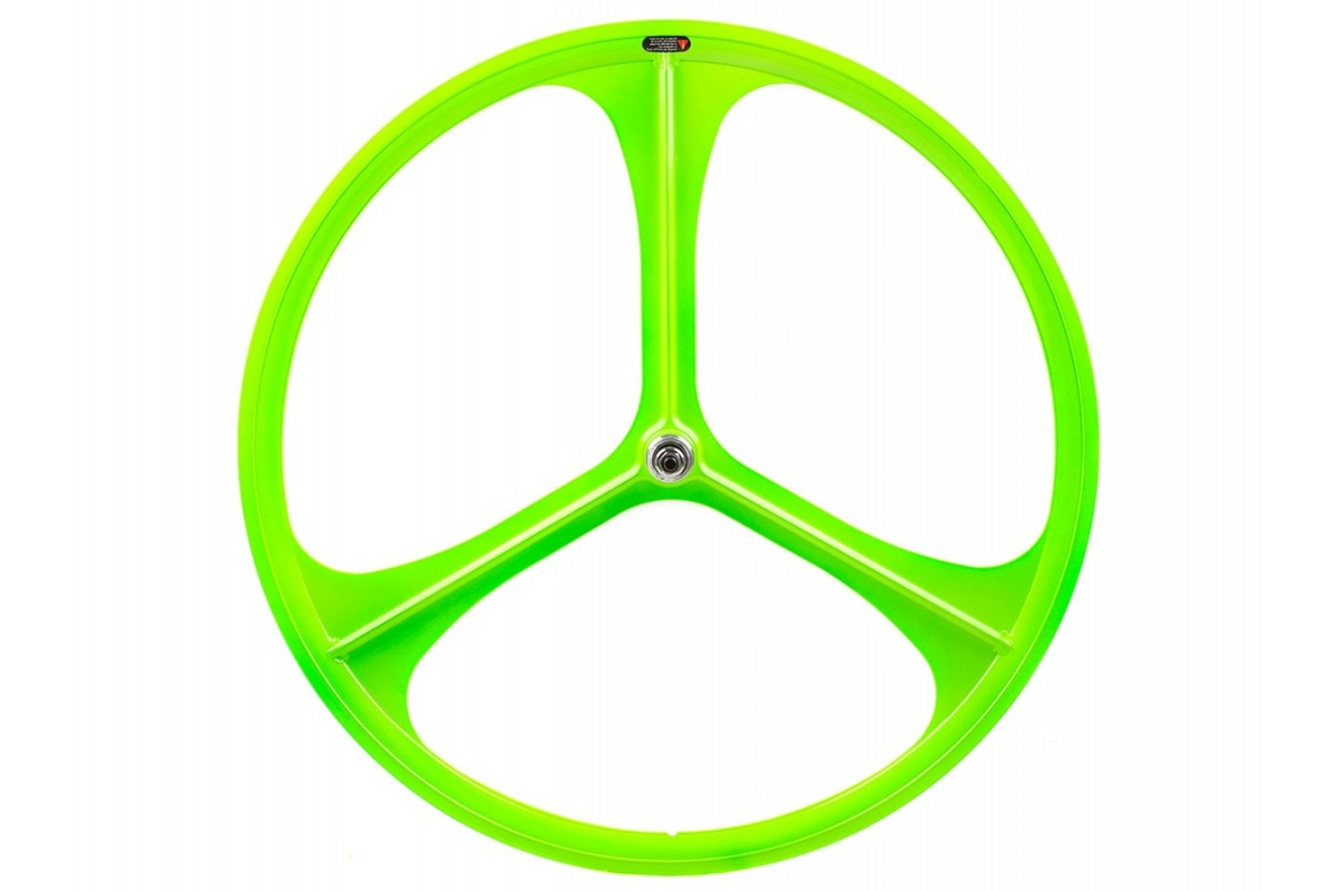 Roue a batons 3 Spoke verte