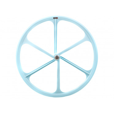 Roue à bâtons 6 Spoke bleue ciel