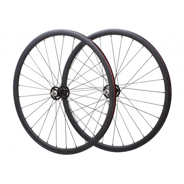 Paire de roues Monovitesse NOVATEC - Noir