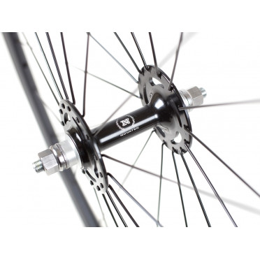 Paire de roues Monovitesse NOVATEC - Noir