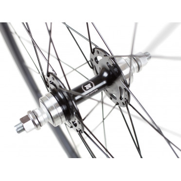 Paire de roues Monovitesse NOVATEC - Noir