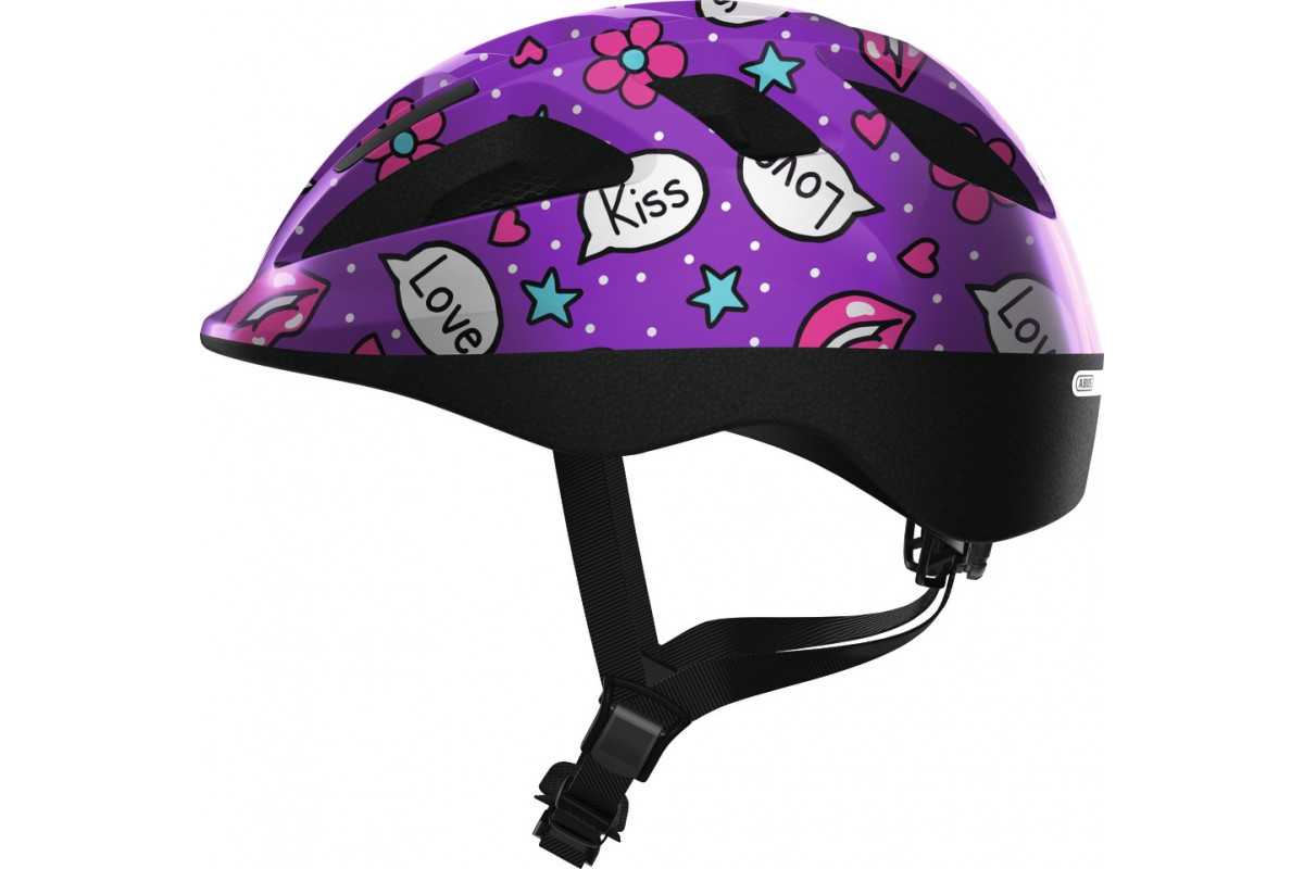 Casque Vélo Enfant ABUS Smooty 2.0 Purple Kisses