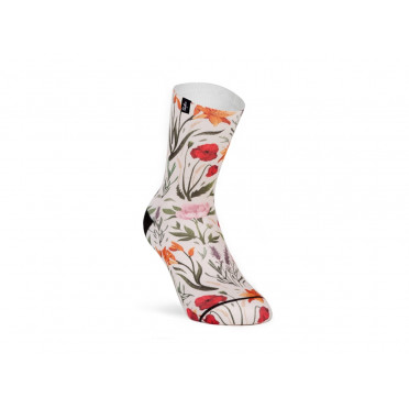 Paire de chaussettes cycliste femme PACIFIC & CO - Blossom