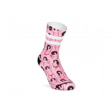 Paire de chaussettes cycliste femme PACIFIC & CO - Free The Nipple