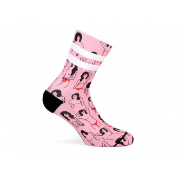 Paire de chaussettes cycliste femme PACIFIC & CO - Free The Nipple