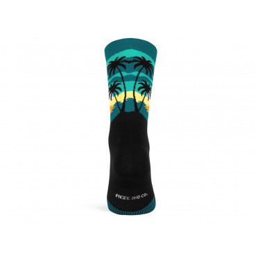 Paire de chaussettes cycliste PACIFIC & CO - Sunrise