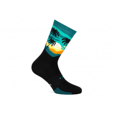 Paire de chaussettes cycliste PACIFIC & CO - Sunrise