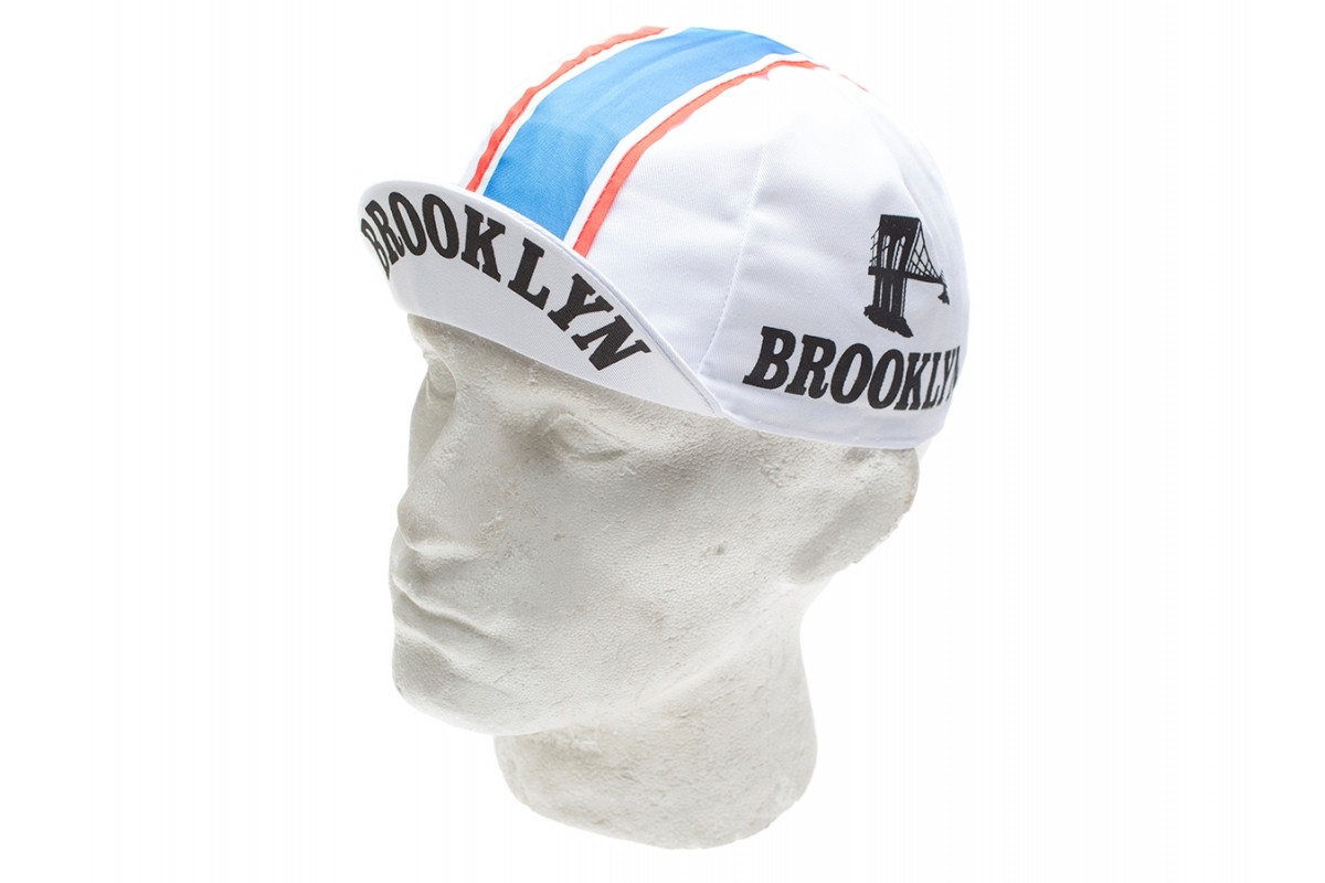 Casquette cycliste vintage - Brooklyn White
