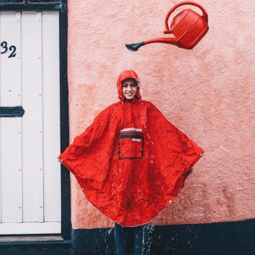 Poncho Imperméable The People's Poncho 3.0 Hardy Rouge