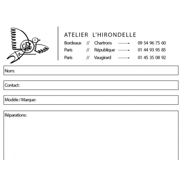 Carnet autocopiant