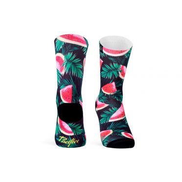 Paire De Chaussettes Cycliste PACIFIC & CO - Watermelon