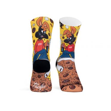 Paire De Chaussettes Cycliste PACIFIC & CO - Choco
