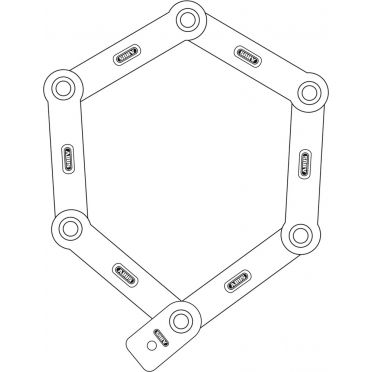Antivol Vélo Pliant à Code ABUS Bordo 6100/90 Noir