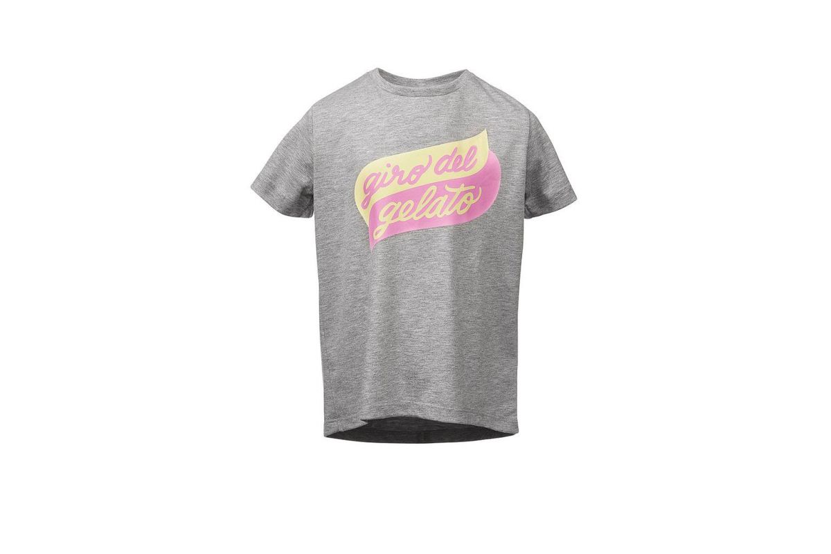 T-shirt Enfant WOOM Giro Del Gelato Gris T-shirt Enfant WOOM Giro Del Gelato Gris