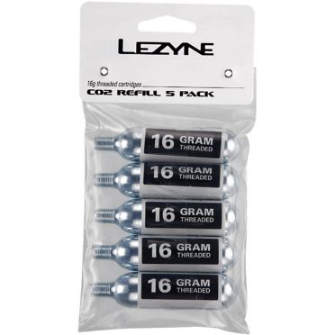 Pack de 5 cartouches CO2 Lezyne pour gonfleur