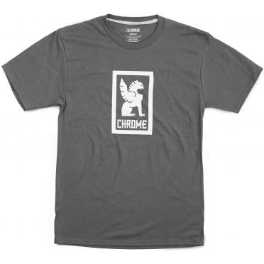 T-shirt Chrome Vertical Border Logo