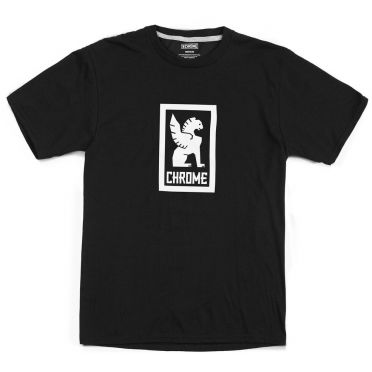 T-shirt Chrome Vertical Border Logo