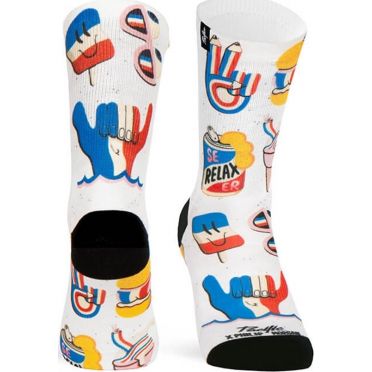 Paire de chaussettes cycliste Pacific & Co - Summertime