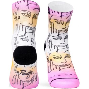 Paire de chaussettes cycliste Pacific & Co - Fuck ya