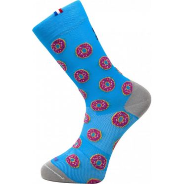 Paire de chaussettes cycliste Rafa'L Funny - Donuts