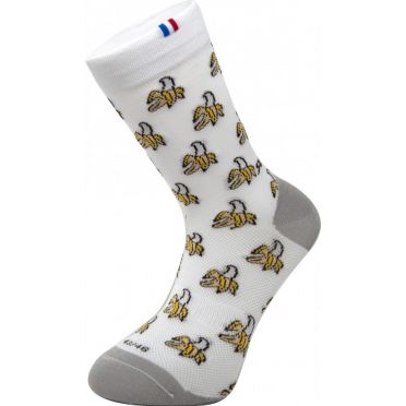 Paire de chaussettes cycliste Rafa'L Funny - Banana
