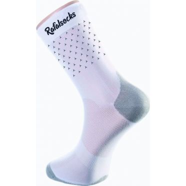 Paire de chaussettes cycliste Rafa'L Classico - Glitter Blanc