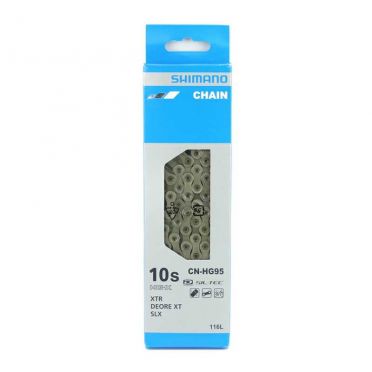 Chaîne pour vélos 10 vitesses Shimano Deore XT CN-HG95