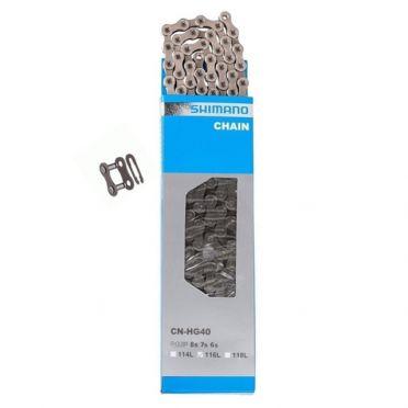 Chaîne pour vélos 6 à 8 vitesses Shimano HG40