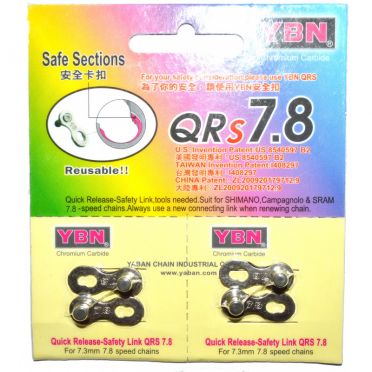 Pack de deux attaches rapides pour chaîne 7 / 8 vitesses