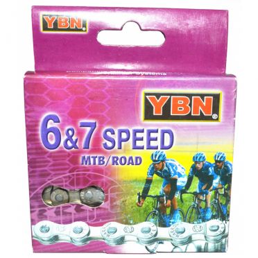 Chaîne YBN vélo 6 ou 7 vitesses