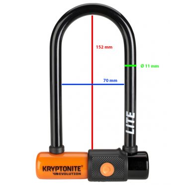 Antivol vélo U Kryptonite Mini 6 Lite