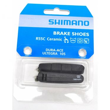 Paire de patins Shimano R55C pour jantes à revêtement céramique