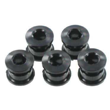 Vis de plateau noires pour vélo fixie singlespeed