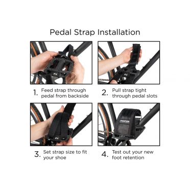 Pédales gates + Straps Fyxation