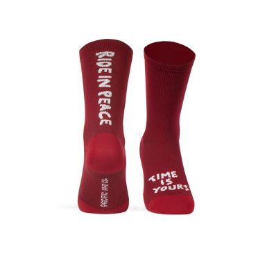 Paire de chaussettes Pacific & Co. Ride in Peace - Rouge