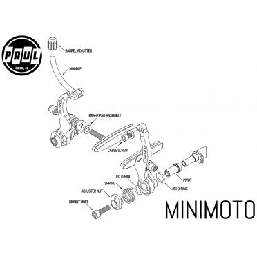 Étrier de frein Paul Component Minimoto