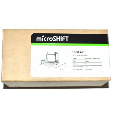 Manette VTT droite Microshift 6 vitesses TS38