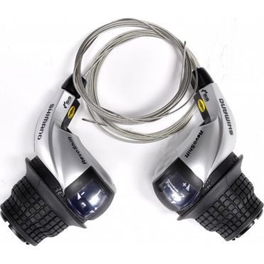 Paire de poignées tournantes Revoshift Shimano RS45 3 x 7 vitesses
