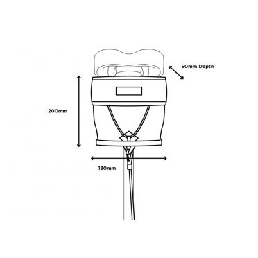 Sacoche de selle Restrap City Range pour vélos pliants - noir