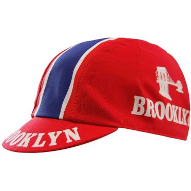 Casquette cycliste vintage - Brooklyn Red
