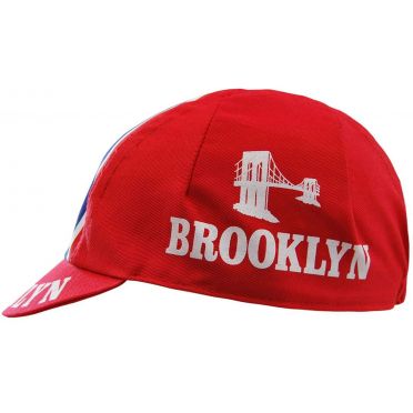 Casquette cycliste vintage - Brooklyn Red