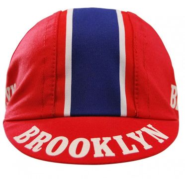 Casquette cycliste vintage - Brooklyn Red