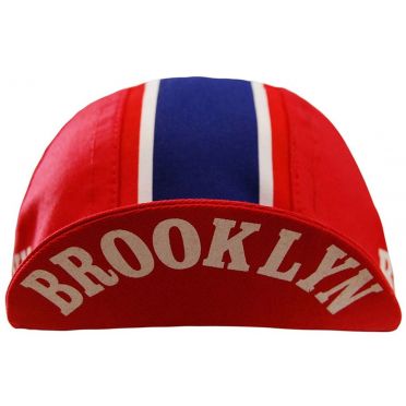 Casquette cycliste vintage - Brooklyn Red