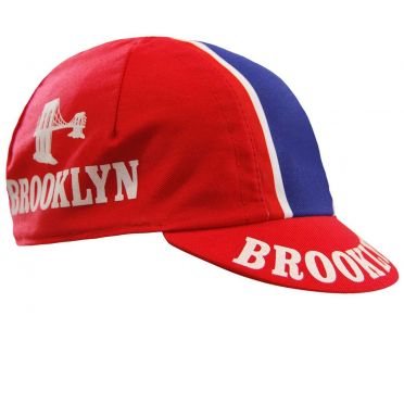 Casquette cycliste vintage - Brooklyn Red