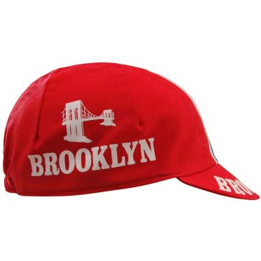 Casquette cycliste vintage - Brooklyn Red