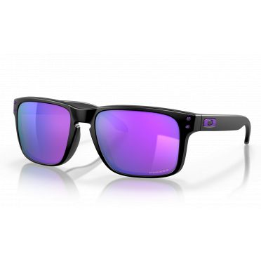 Lunettes de soleil Oakley Holbrook - Matte Black / Violet