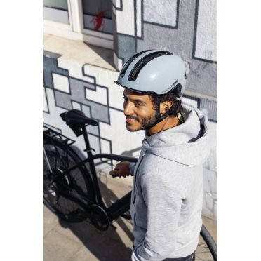 Casque vélo Urbain Abus HUD-Y à Eclairage Intégré